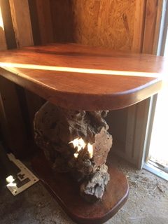 Dennis: Mesquite end table $350