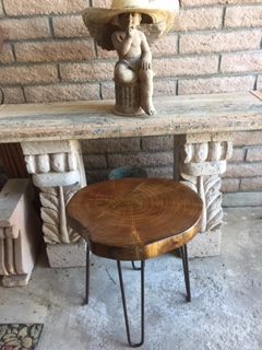 Dennis: Mesquite end table  21" x 20" $200